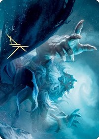 Cyclone Summoner Art Card (Gold-Stamped Signature) [Kaldheim: Art Series] | Exor Games New Glasgow