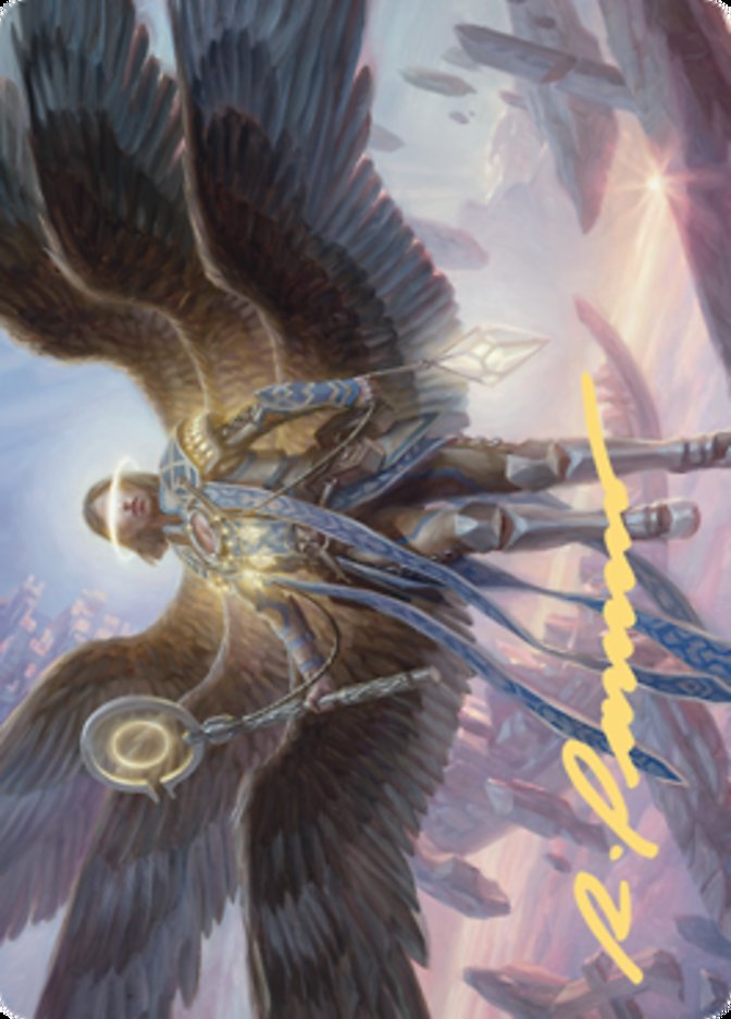 Angel of Destiny Art Card (Gold-Stamped Signature) [Zendikar Rising Art Series] | Exor Games New Glasgow