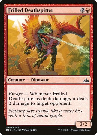 Frilled Deathspitter [Rivals of Ixalan] | Exor Games New Glasgow