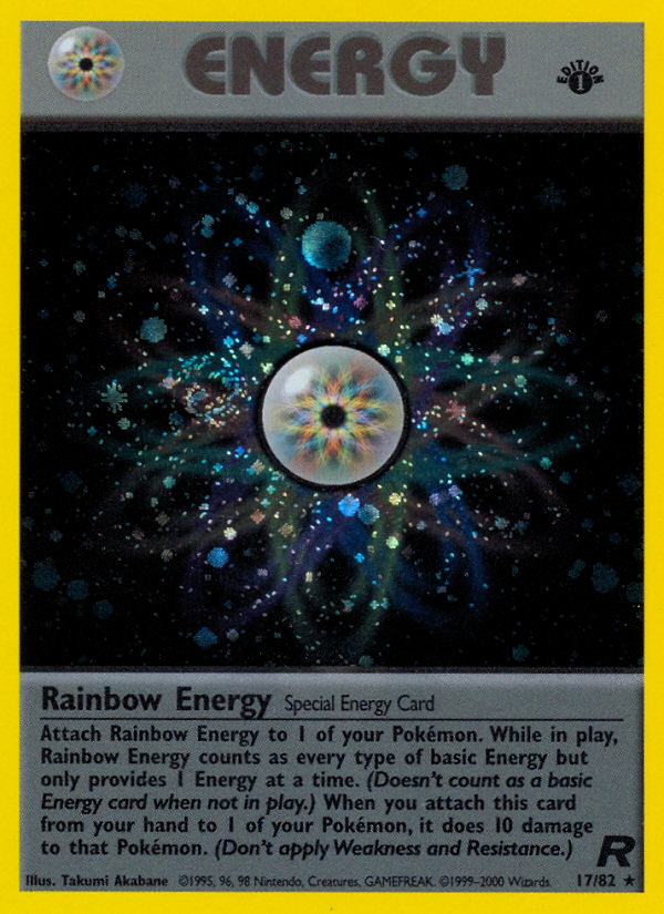 Rainbow Energy (17/82) [Team Rocket 1st Edition] | Exor Games New Glasgow