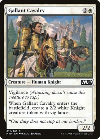Gallant Cavalry [Core Set 2019] | Exor Games New Glasgow
