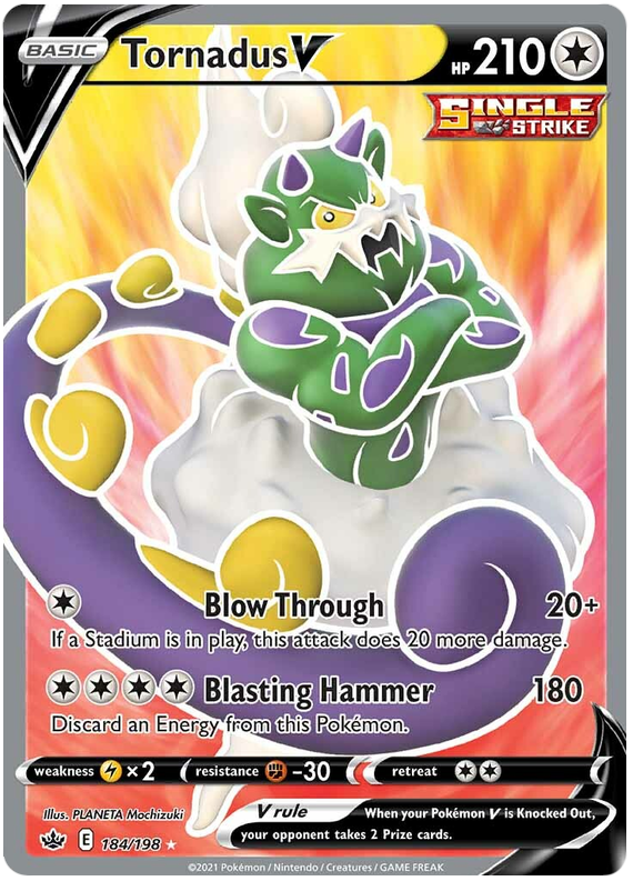 Tornadus V (184/198) [Sword & Shield: Chilling Reign] | Exor Games New Glasgow