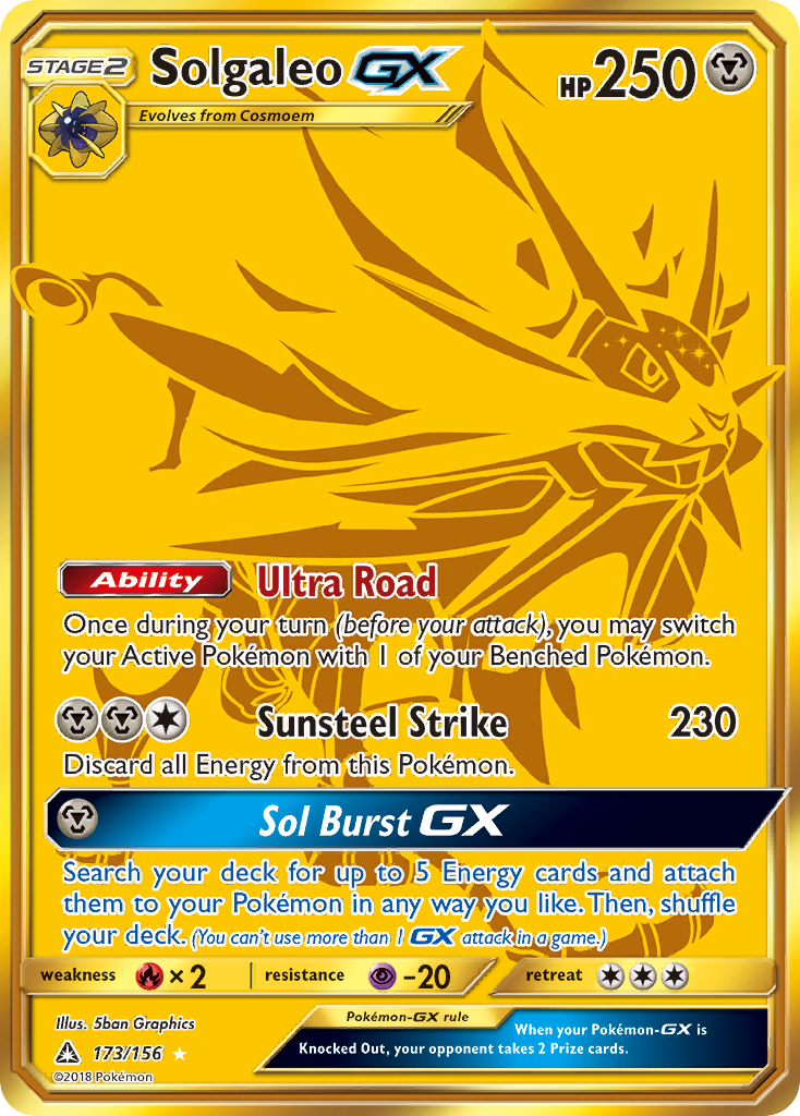 Solgaleo GX (173/156) [Sun & Moon: Ultra Prism] | Exor Games New Glasgow