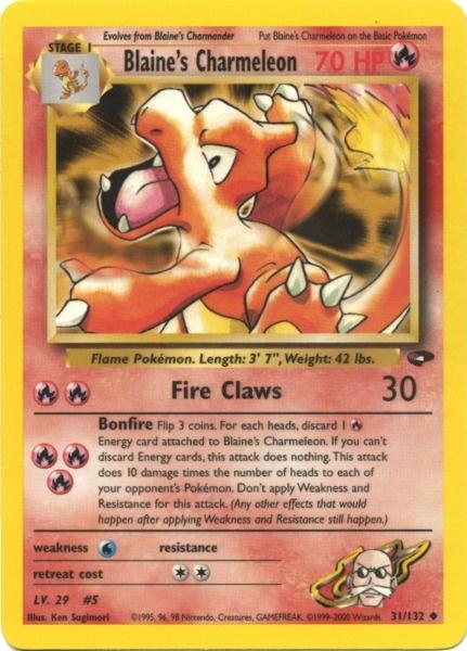 Blaine's Charmeleon (31/132) [Gym Challenge Unlimited] | Exor Games New Glasgow