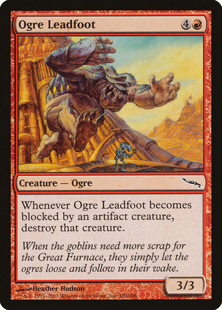 Ogre Leadfoot [Mirrodin] | Exor Games New Glasgow