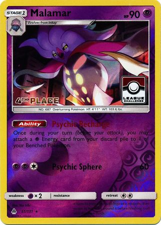 Malamar (51/131) (League Promo 4th Place) [Sun & Moon: Forbidden Light] | Exor Games New Glasgow