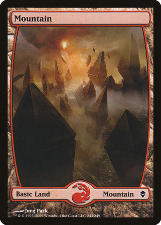 Mountain (243) - Full Art [Zendikar] | Exor Games New Glasgow