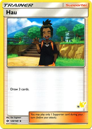 Hau (120/149) (Pikachu Stamp #13) [Battle Academy 2020] | Exor Games New Glasgow