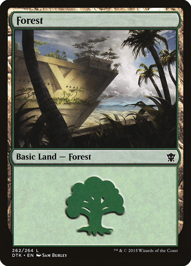 Forest (262) [Dragons of Tarkir] | Exor Games New Glasgow