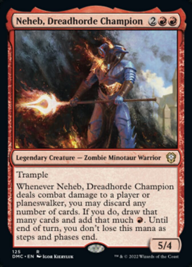 Neheb, Dreadhorde Champion [Dominaria United Commander] | Exor Games New Glasgow