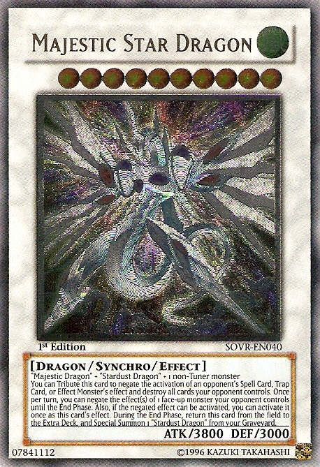 Majestic Star Dragon [SOVR-EN040] Ultimate Rare | Exor Games New Glasgow