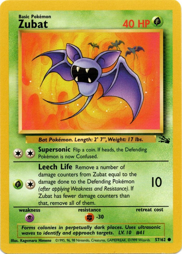 Zubat (57/62) [Fossil Unlimited] | Exor Games New Glasgow