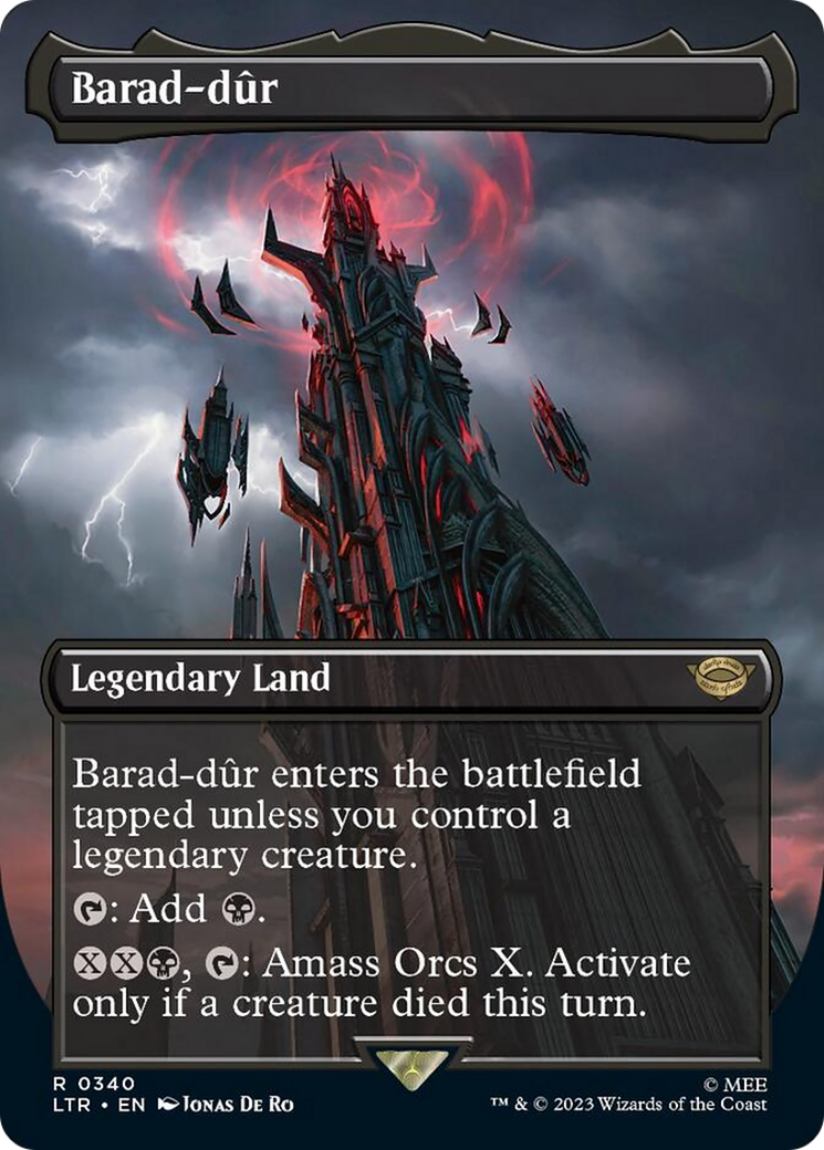 Barad-dur (Borderless Alternate Art) (340) [The Lord of the Rings: Tales of Middle-Earth] | Exor Games New Glasgow