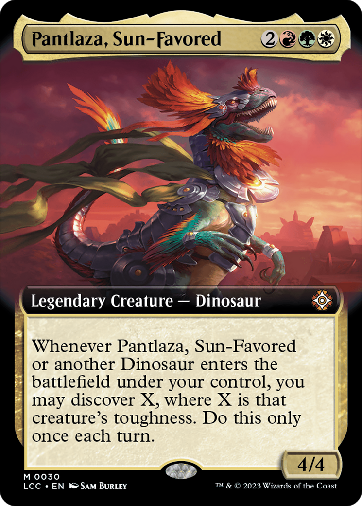 Pantlaza, Sun-Favored (Extended Art) [The Lost Caverns of Ixalan Commander] | Exor Games New Glasgow