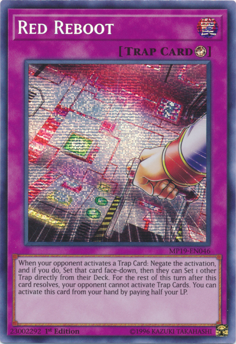 Red Reboot [MP19-EN046] Prismatic Secret Rare | Exor Games New Glasgow