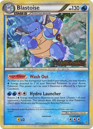 Blastoise (13/95) (Prerelease Promo) [HeartGold & SoulSilver: Black Star Promos] | Exor Games New Glasgow