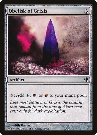 Obelisk of Grixis [Commander 2013] | Exor Games New Glasgow