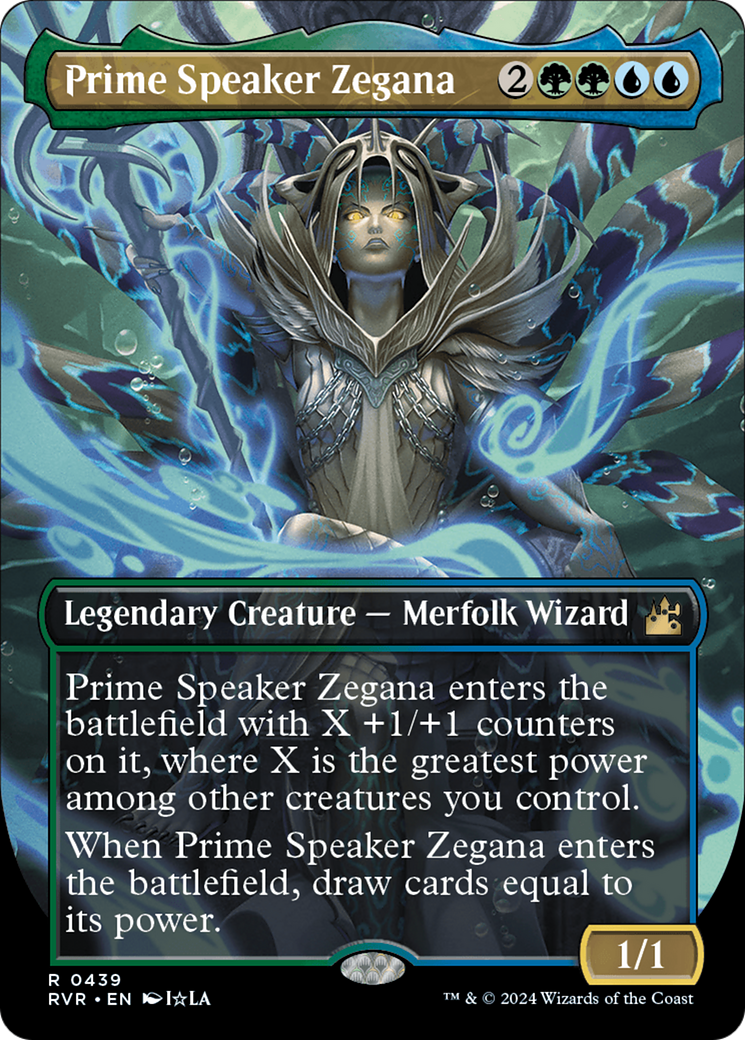 Prime Speaker Zegana (Anime Borderless) [Ravnica Remastered] | Exor Games New Glasgow