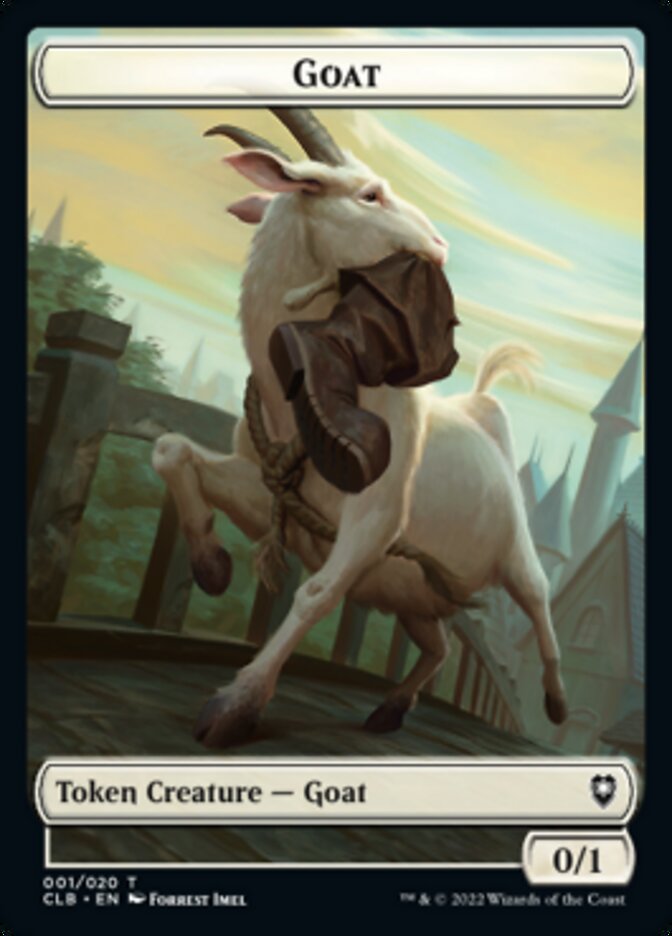 Goat Token [Commander Legends: Battle for Baldur's Gate Tokens] | Exor Games New Glasgow