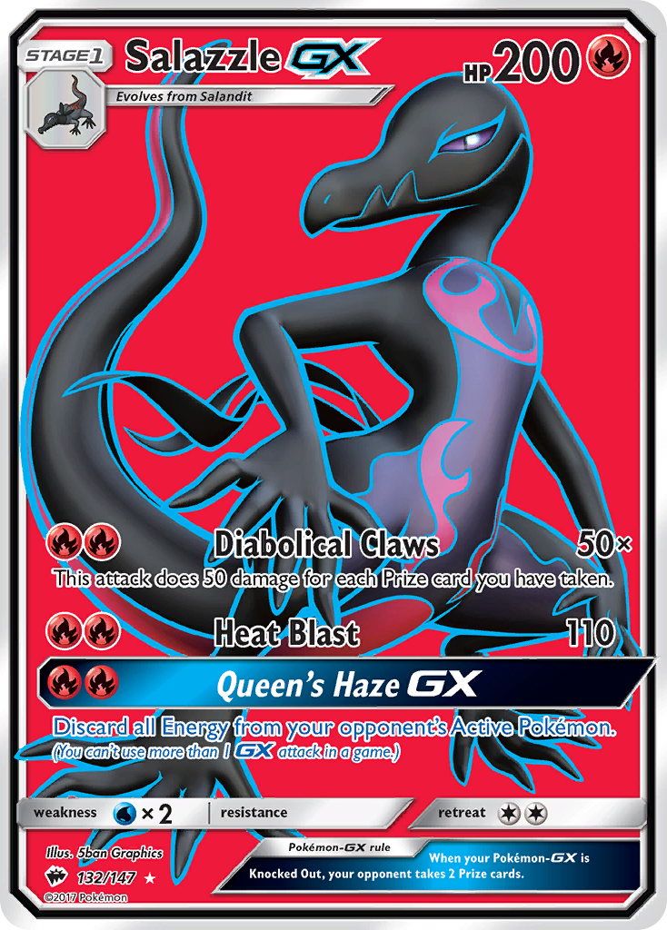 Salazzle GX (132/147) [Sun & Moon: Burning Shadows] | Exor Games New Glasgow