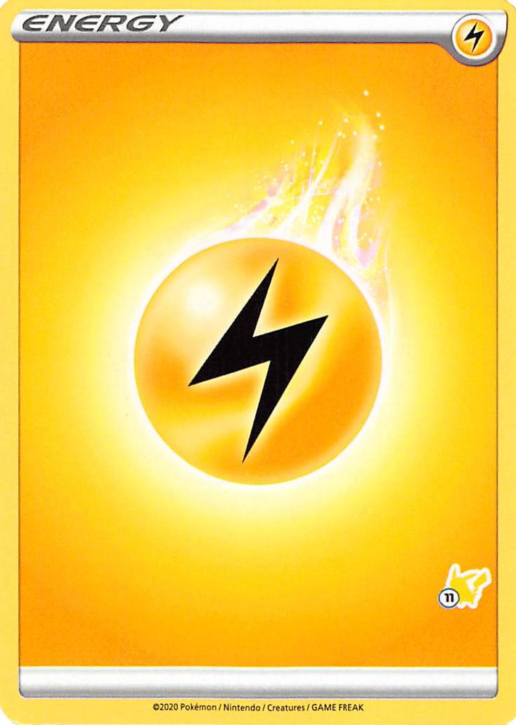 Lightning Energy (Pikachu Stamp #11) [Battle Academy 2022] | Exor Games New Glasgow