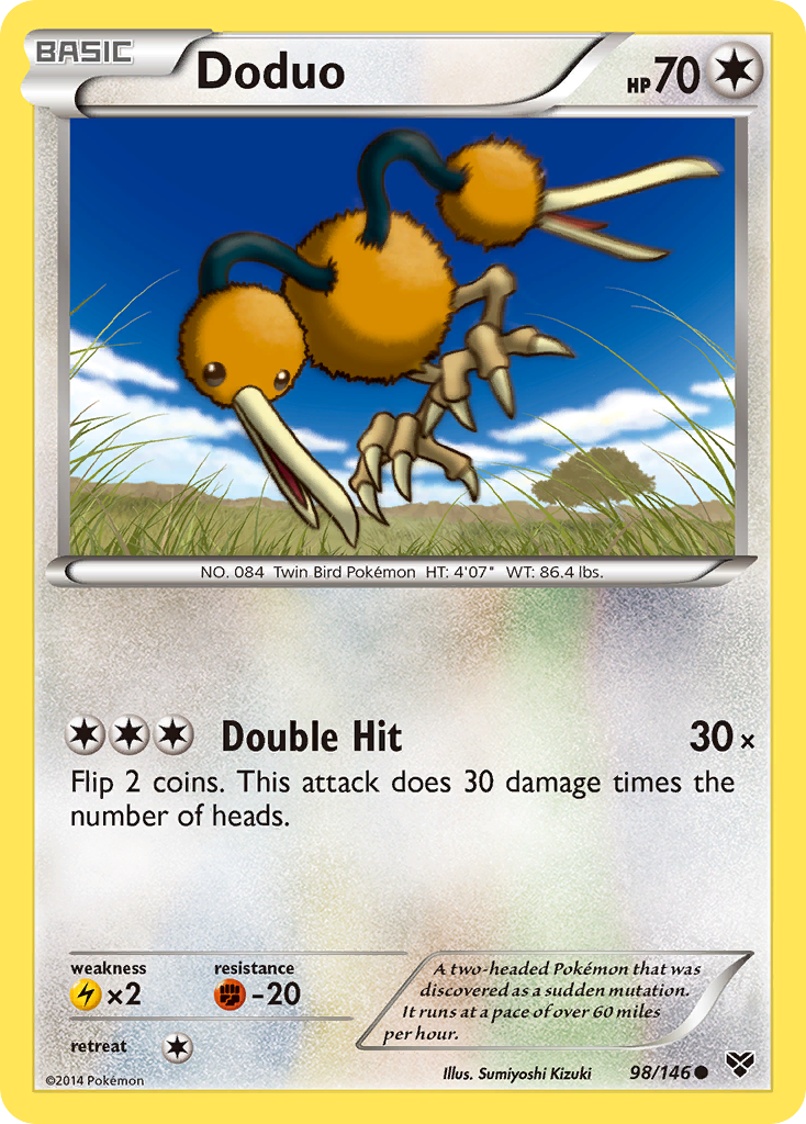 Doduo (98/146) [XY: Base Set] | Exor Games New Glasgow