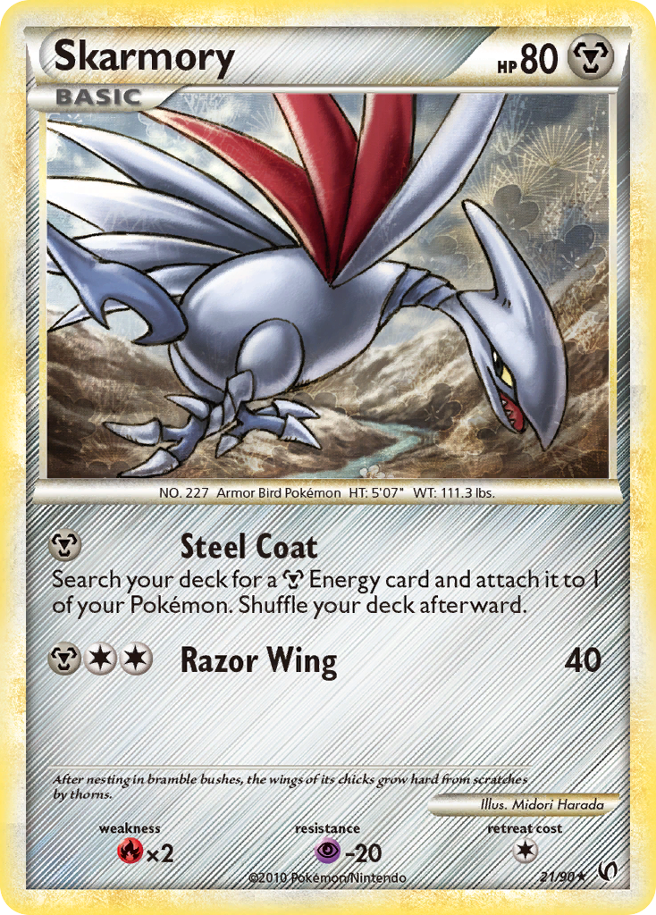 Skarmory (21/90) [HeartGold & SoulSilver: Undaunted] | Exor Games New Glasgow