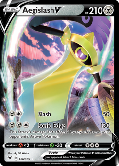 Aegislash V (126/185) [Sword & Shield: Vivid Voltage] | Exor Games New Glasgow