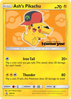 Ash's Pikachu (SM110) [Sun & Moon: Black Star Promos] | Exor Games New Glasgow