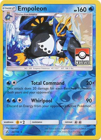 Empoleon (34/156) (League Promo) [Sun & Moon: Ultra Prism] | Exor Games New Glasgow