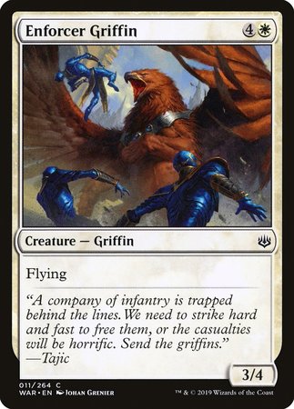 Enforcer Griffin [War of the Spark] | Exor Games New Glasgow