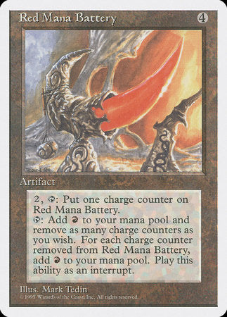 Red Mana Battery [Fourth Edition] | Exor Games New Glasgow