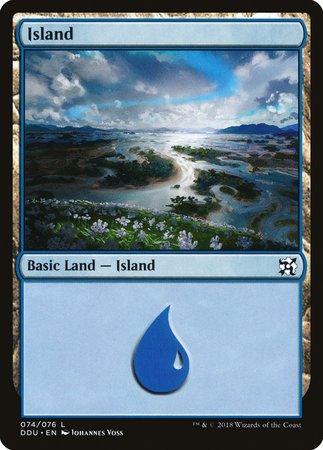 Island (74) [Duel Decks: Elves vs. Inventors] | Exor Games New Glasgow