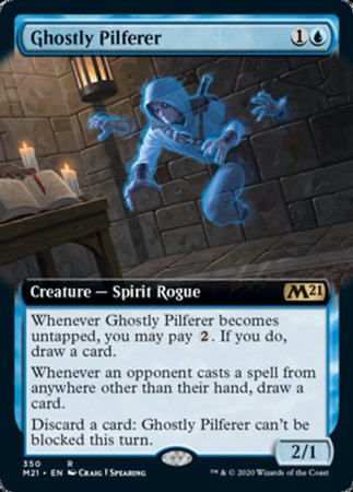 Ghostly Pilferer (Extended Art) [Core Set 2021] | Exor Games New Glasgow