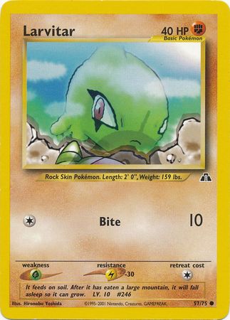 Larvitar (57/75) [Neo Discovery Unlimited] | Exor Games New Glasgow