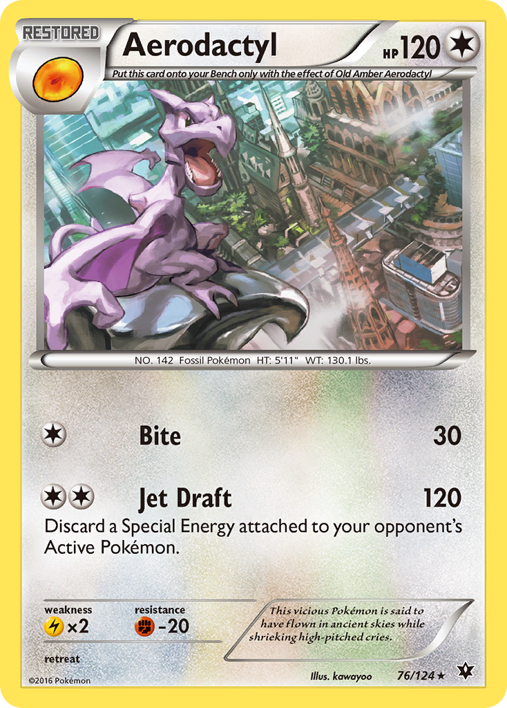 Aerodactyl (76/124) [XY: Fates Collide] | Exor Games New Glasgow