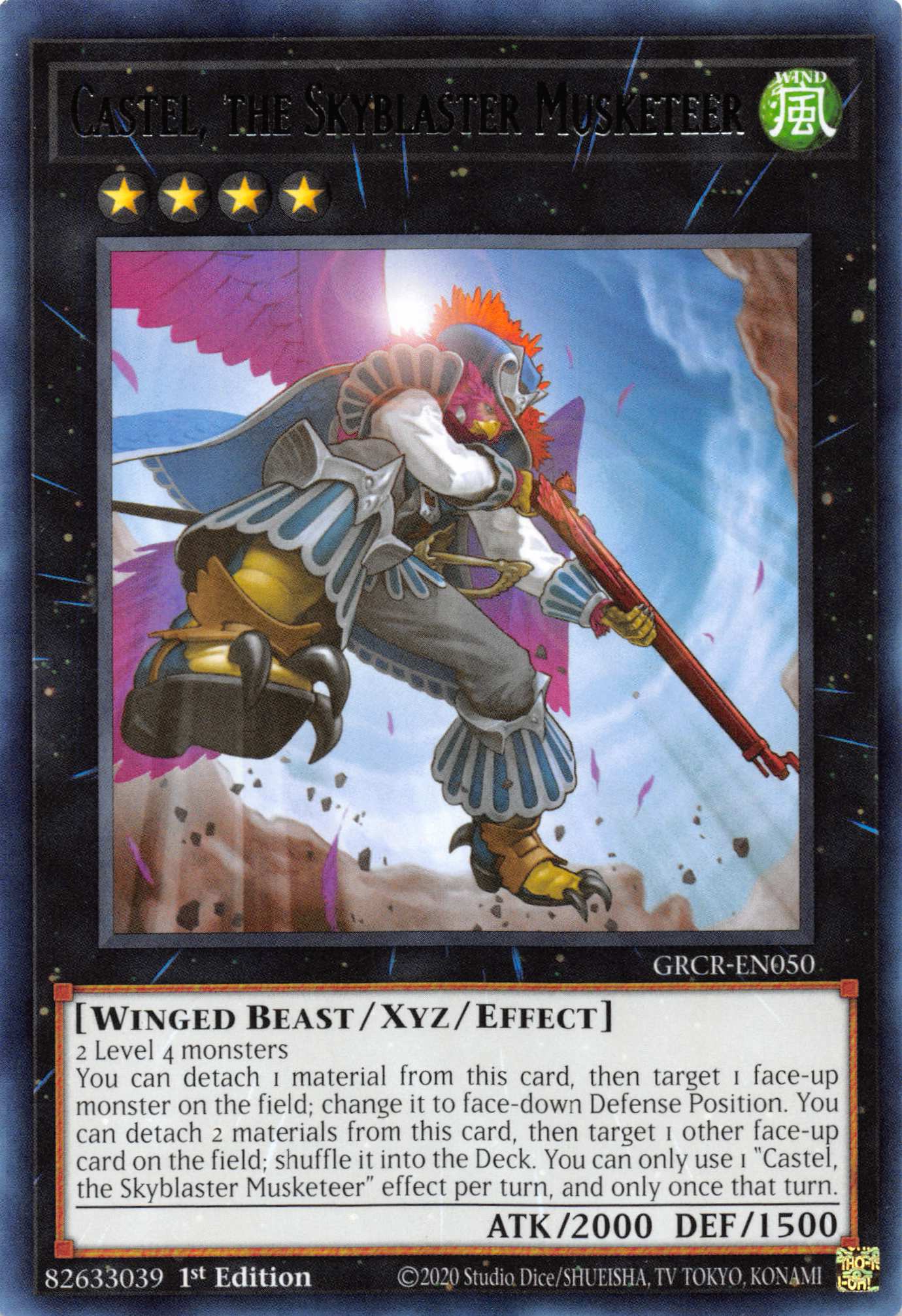 Castel, the Skyblaster Musketeer [GRCR-EN050] Rare | Exor Games New Glasgow