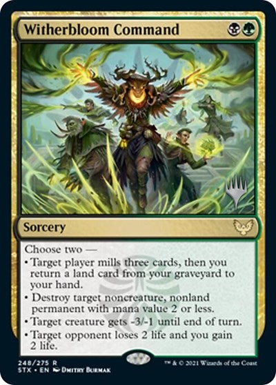 Witherbloom Command (Promo Pack) [Strixhaven: School of Mages Promos] | Exor Games New Glasgow