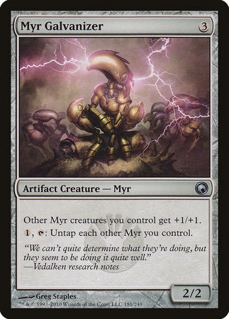 Myr Galvanizer [Scars of Mirrodin] | Exor Games New Glasgow