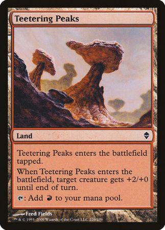 Teetering Peaks [Zendikar] | Exor Games New Glasgow