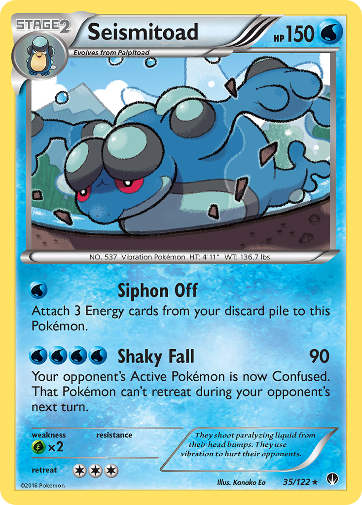 Seismitoad (35/122) [XY: BREAKpoint] | Exor Games New Glasgow