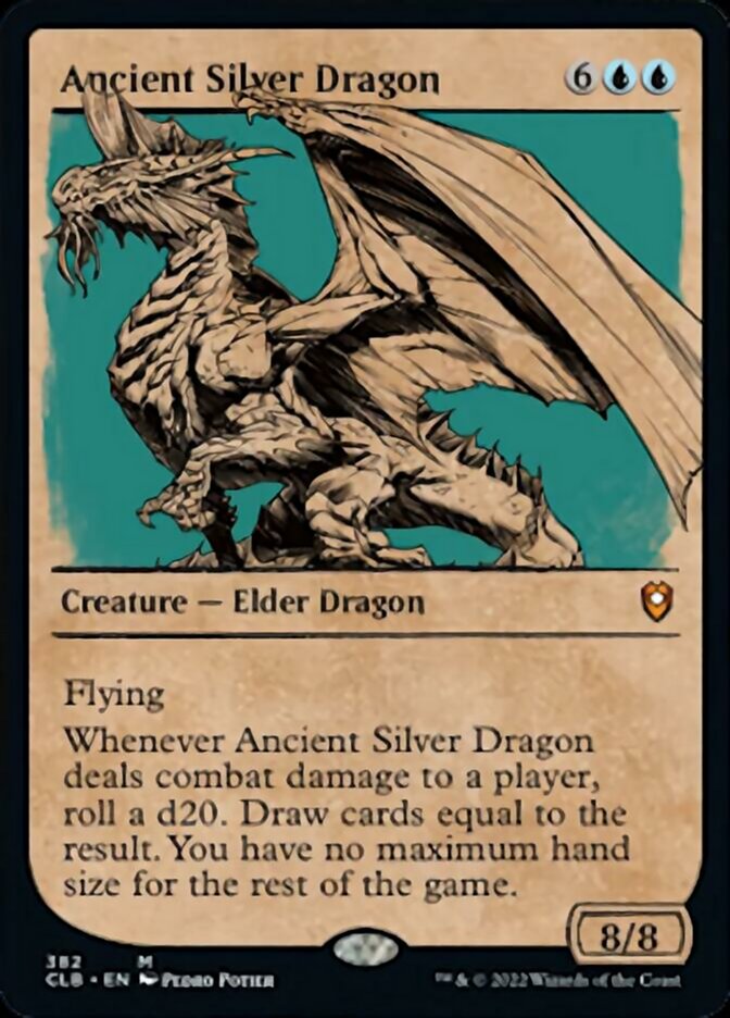 Ancient Silver Dragon (Showcase) [Commander Legends: Battle for Baldur's Gate] | Exor Games New Glasgow