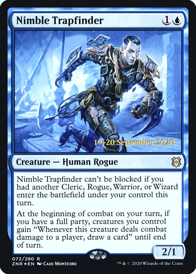 Nimble Trapfinder  [Zendikar Rising Prerelease Promos] | Exor Games New Glasgow