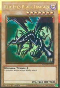 Red-Eyes Black Dragon [MAGO-EN003] Gold Rare | Exor Games New Glasgow