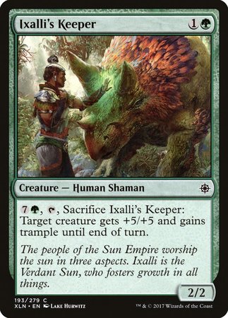 Ixalli's Keeper [Ixalan] | Exor Games New Glasgow