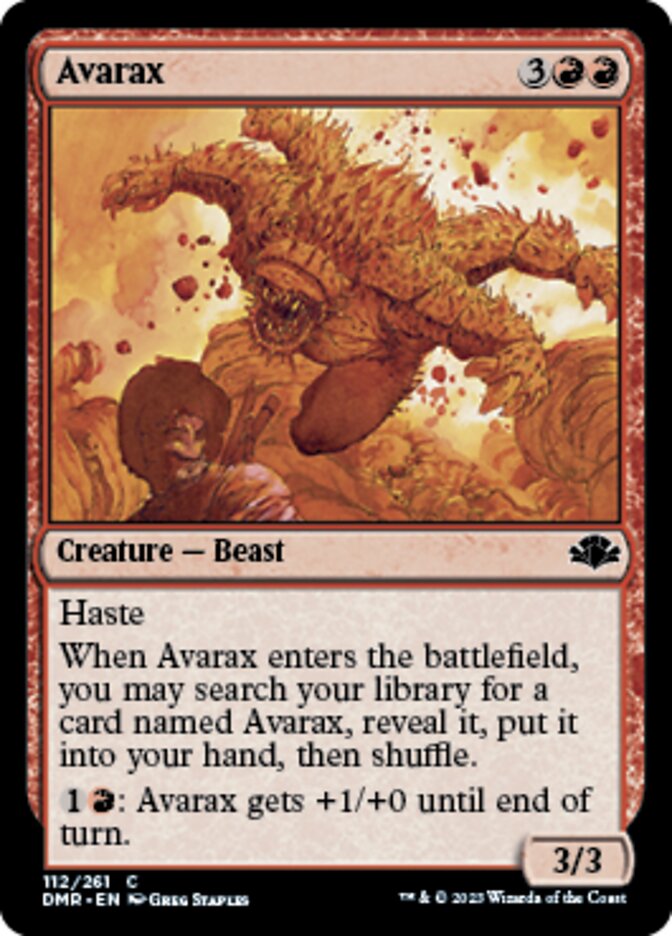 Avarax [Dominaria Remastered] | Exor Games New Glasgow