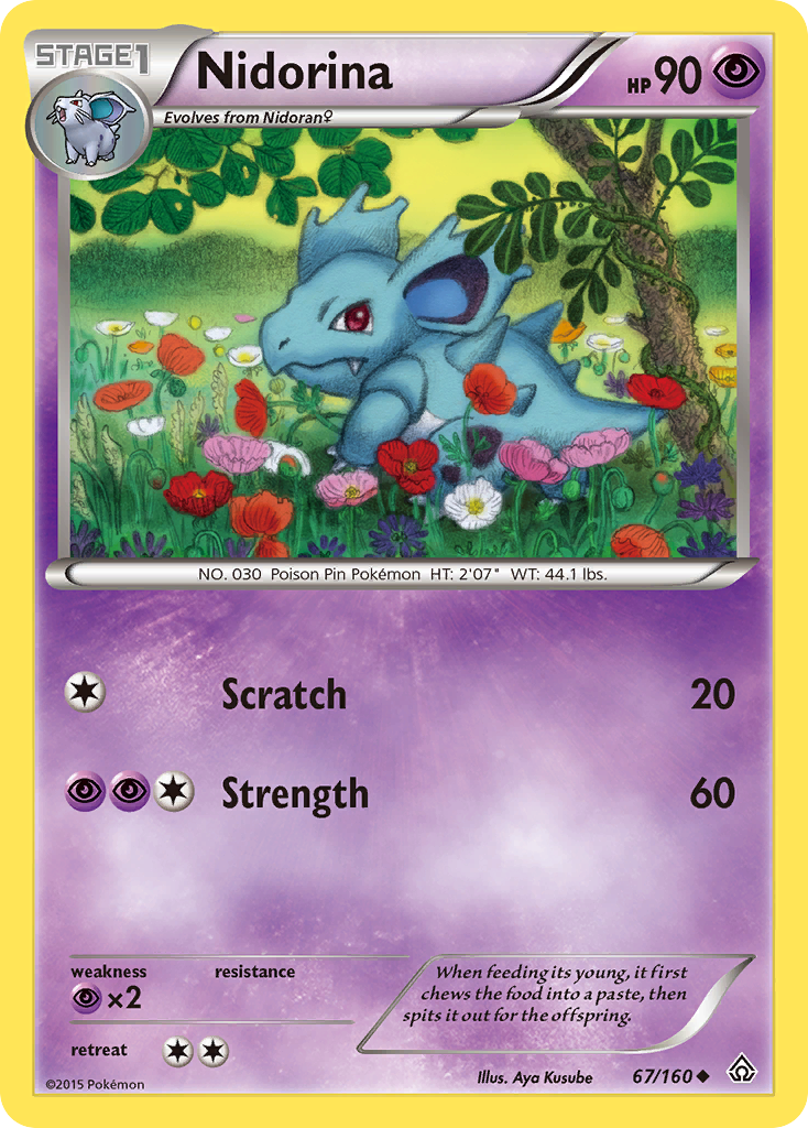 Nidorina (67/160) [XY: Primal Clash] | Exor Games New Glasgow