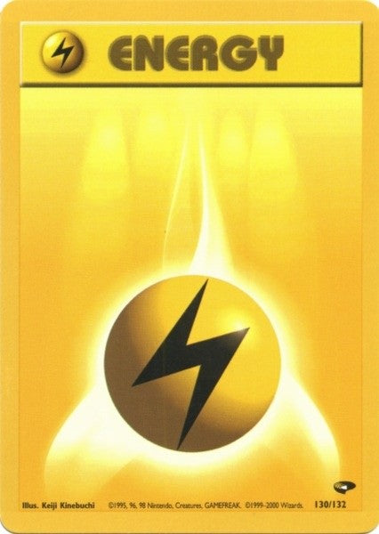 Lightning Energy (130/132) [Gym Challenge Unlimited] | Exor Games New Glasgow