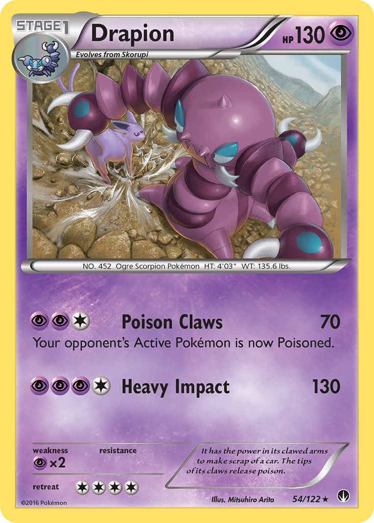 Drapion (54/122) [XY: BREAKpoint] | Exor Games New Glasgow