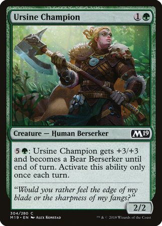 Ursine Champion [Core Set 2019] | Exor Games New Glasgow